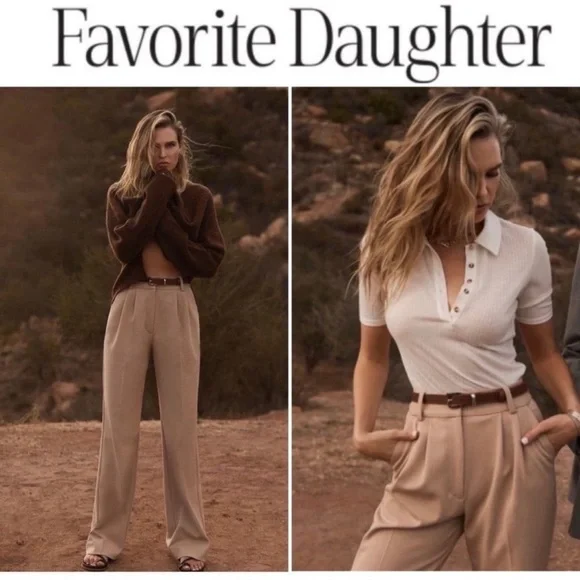 New favorite daughter the favorite pant in beige 14 - Picture 5 of 12